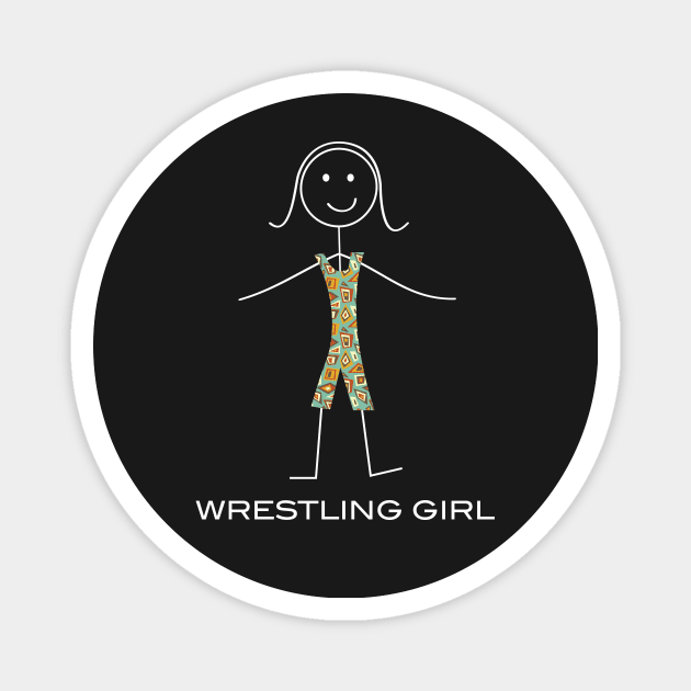 Funny Womens Wrestling Design Magnet by whyitsme